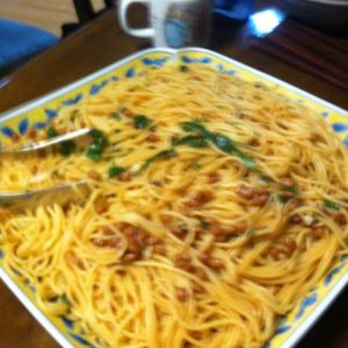 夏バテに納豆パスタ